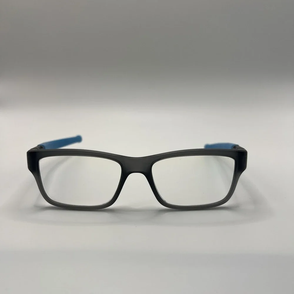 Oakley OY8005 0249 Eyeglasses Boys Black Blue Full Rim  49-15-128 Frame Only EUC